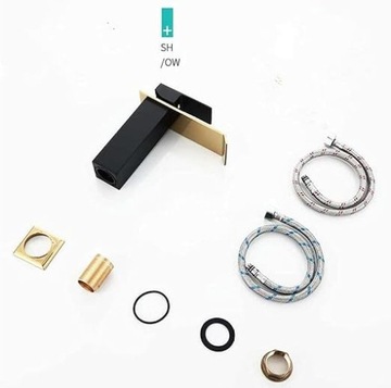 Смеситель для умывальника черного золота - QVADRO BKG