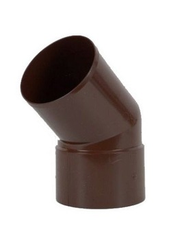 Kolano rury spustowej PVC 100 x 67 brąz Kaczmarek