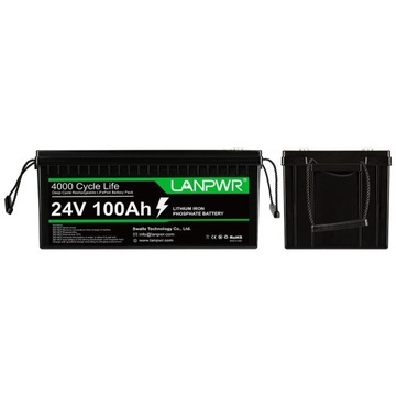 BATERIA LIFEPO4 24V 100AH 2560wh ŻYWOTNOŚĆ CY