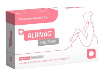 Albivag Kadefarm, globulki dopochwowe, 10 sztuk