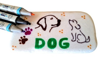 ПЛОСКИЕ КАМНИ ДЛЯ РИСУНКА Креативная игрушка Монтессори 5шт. 10-20см