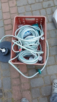 wąż ogrodowy z nawijakiem gardenline 20mb 1/2 nie kompletny/1