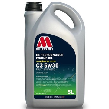 Millers EE PERFORMANCE C3 5w/30 5l VW 504.00 507.00 ; MB 229.51 ; BMW LL-04
