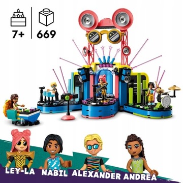 LEGO FRIENDS МУЗЫКАЛЬНОЕ ШОУ ТАЛАНТОВ, БОЛЬШОЙ НАБОР ДЛЯ ЖЮРИ, МИНИФИГУРЫ ЭТАПА 4, ВАУ