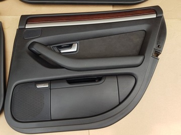 AUDI A8 D3 КОМПЛЕКТ ОБИВКИ ДВЕРЕЙ ОРИГИНАЛ