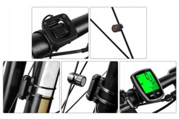Проводной велосипедный счетчик 28 ЖК -функции для велосипедного спидометра IP68