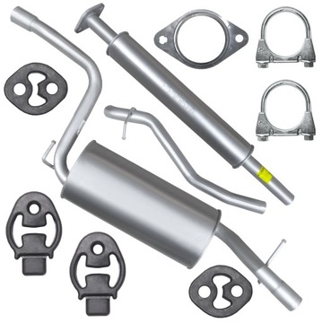 Zestaw Tłumik Ford Focus II 2 MK2 1.6 1.8 2.0 HTB