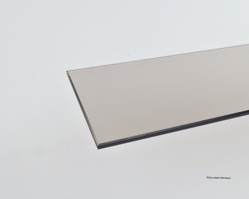 Półka szklana łazienkowa brązowa szkło 6 mm antisol Planibel 10x60 cm