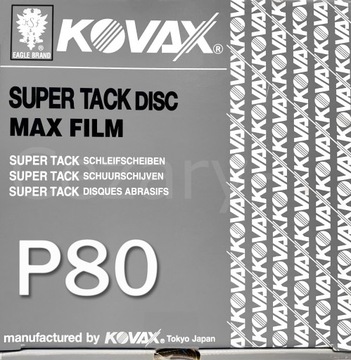 Kovax krążki ścierne MAXFILM P80 15otw. 50 szt.