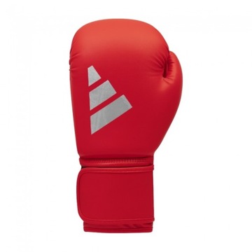 Adidas Speed 50 rękawice bokserskie czerwono srebrna boks rozmiar 14 OZ