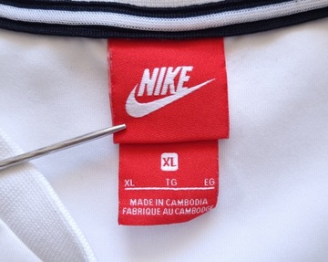 NIKE SPORTSWEAR DRESS MINI Sportowa Logo Biała Sukienka XL