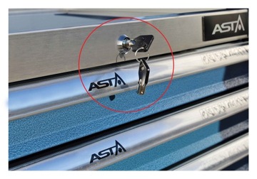 ASTA3607B ИНСТРУМЕНТАЛЬНАЯ ТЕЛЕЖКА ASTA С 7 ЯЩИКАМИ СИНЯЯ, МЕГА ПРОЧНАЯ, ПРОЧНАЯ