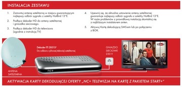 PREPAID CANAL+ dekoder nBox 2849ST 2850ST 2851S PVR dowolny pakiet NC+