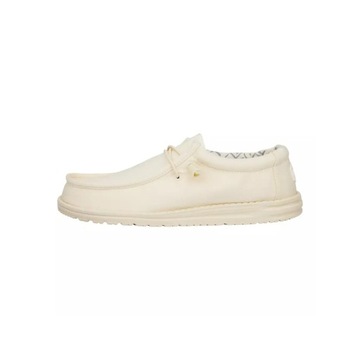 Męskie Lekkie Mokasyny Buty Półbuty Wsuwane HeyDude Wally Stretch Canvas 44