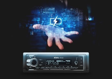 Xblitz RF250 Автомобильная магнитола Bluetooth AUX MP3 USB VarioColor