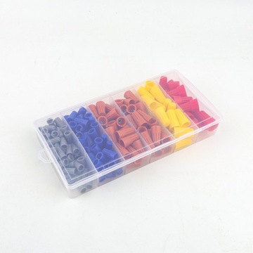 180szt Złącza elektryczne, złącza do łączenia przewodów, zaślepki przewodów