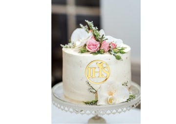 БОКОВОЕ ОФОРМЛЕНИЕ ТОРТА ПРИЧАСТИЕ IHS Gold