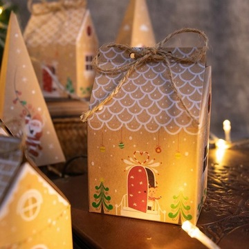 АДВЕНТ-КАЛЕНДАРЬ РОЖДЕСТВЕНСКИЕ ДОМА 24 шт. РОЖДЕСТВЕНСКИЕ УКРАШЕНИЯ ДЛЯ ДЕТЕЙ Своими руками