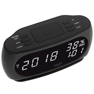 Будильник Adler AD 1186 термометр-гигрометр