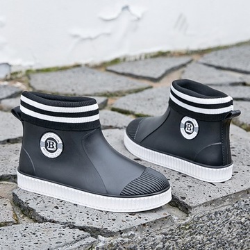 НОВЫЕ МУЖСКИЕ УТЕПЛЕННЫЕ, СЪЕМНЫЕ КОРОТКИЕ РЕЗИНОВЫЕ БОТИНКИ 41