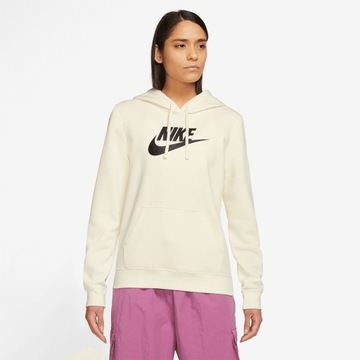 NIKE DAMSKA BLUZA Club Fleece Logo Hoodie DQ5775-113 R S