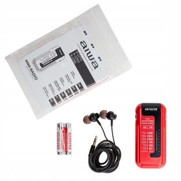 ПОРТАТИВНАЯ МАЛЕНЬКАЯ КАРМАННАЯ РАДИО AIWA R-22RD + НАУШНИКИ