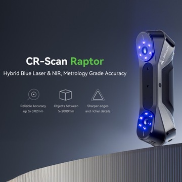 Creality CR-Scan Raptor 3D-сканер синий инфракрасный лазер