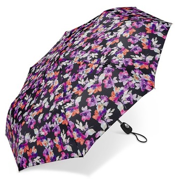 Parasolka damska Pierre Cardin automat wiatroodporna Reve Floral black