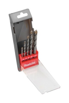 Zestaw wierteł do betonu cegły widiowe 4-10 mm komplet 5 szt Makita D-05175