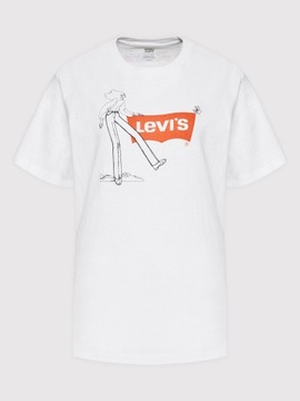 Levi's T-Shirt Graphic Jet A0345-0032 Biały Loose Fit