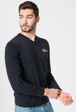 LACOSTE X NATIONAL GEOGRAPHIC sweter v-neck L