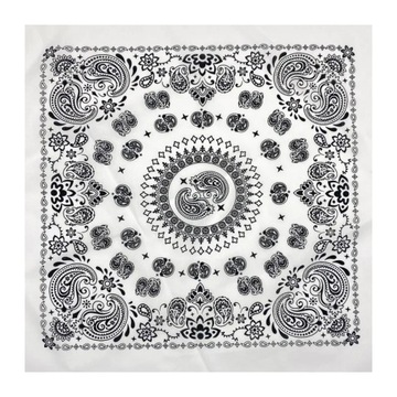 100% Cotton Double Paisley Punk Hip Hop Headwear Kerchief Bandanas Foulard