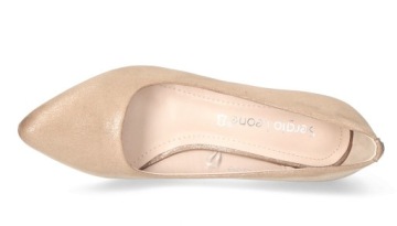 БЕЖЕВЫЕ ТУФЛИ SERGIO LEONE, КАБЛУК R38