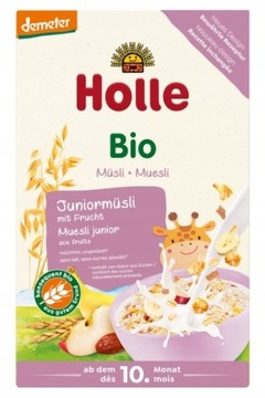 HOLLE BIO Junior Musli wielozbożowe z owocami 250g