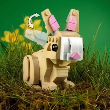 LEGO EASTER Creator 40523 Пасхальные кролики +31133 Белый кролик ИДЕИ