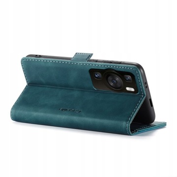 Кожаный чехол с магнитом и клапаном для Huawei P60 Pro
