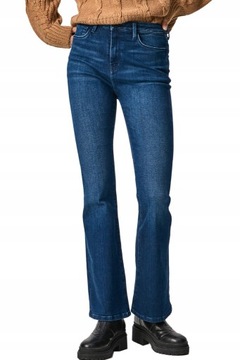 Pepe Jeans cic jeansowe spodnie niebieskie dzwony 28/32 NH4