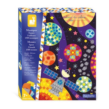 Zestaw kreatywny Mozaika Kosmos - zabawka artystyczna dla dzieci 7+, Janod