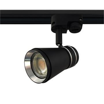 Reflektor szynowy 1-f GU10 60x94mm czarno-srebrny