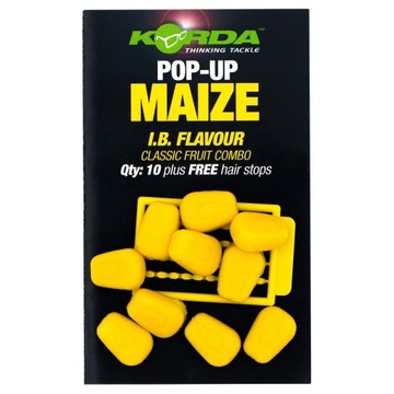 Przynęta Sztuczna Kukurydza Korda Pop Up Maize I.B Yellow 10 szt