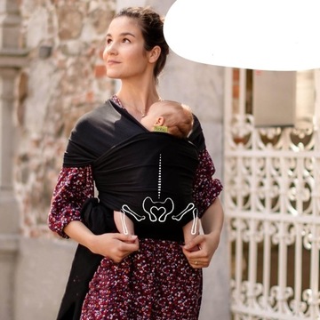 Переноска-кенгуру, легко носить с собой, легкая, для детей весом 3–15 кг.