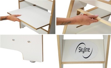 Кухонный помощник Кухонный помощник для детей Однотонный Регулируемый Белый ЛАК.