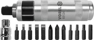 НАБОР УДАРНОЙ ОТВЕРТКИ + МАГНИТНЫЕ БИТЫ, 14 ШТ.