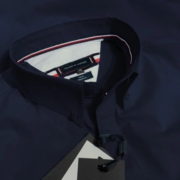 Tommy Hilfiger koszula męska granat Core Flex Poplin rozmiar XL