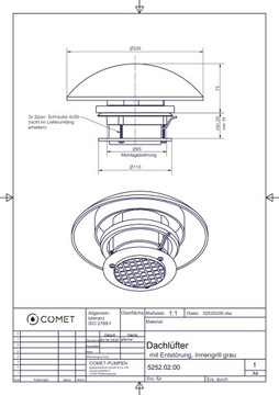 КРЫШНОЙ ВЕНТИЛЯТОР COMET 12 В ДЛЯ КАМЕРЫ, ПРИЦЕПА ДЛЯ ЯХТЫ / КАМИНА