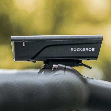 ROCKBROS ЯРКИЙ ВЕЛОСИПЕДНЫЙ ПЕРЕДНИЙ ФОНАРЬ ДЛЯ ВЕЛОСИПЕДА LED 260LM + КАБЕЛЬ USB-C