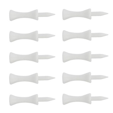 Tee z piłeczkami golfowymi Plastikowe koszulki golfowe Golfowe kołki ograniczające Plastikowe Golfy 51mm Białe