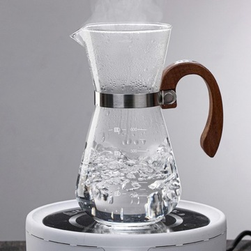 Ekspres do kawy przelewowy z filtrem Przenośny czajniczek do ręcznego parzenia z uchwytem