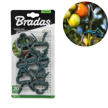 Klips do Mocowania Roślin Łodyg Bradas 20 SZT