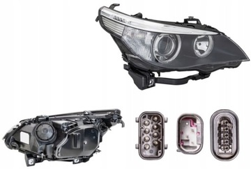 REFLEKTOR PRAWY BMW 5 E60 E61 03-04 KSENON HELLA